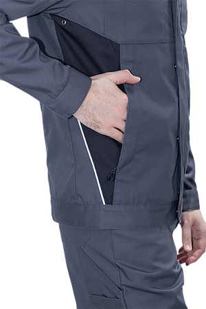 Куртка GT летняя, серый-т.серый