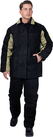 Костюм сварщика комбинированный спилок/брезент утепленный, 2.6