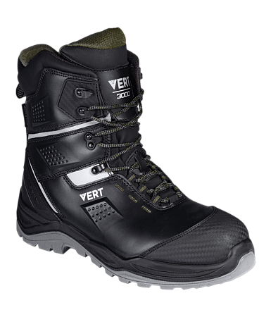 Ботинки VERT высокий берец с КП и КС кожаные ПУ/ТПУ