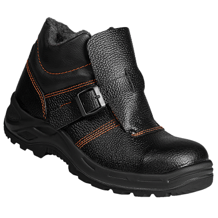 Ботинки СВАРЩИК с МП шерст. мех юфтевые ПУ/нитрил