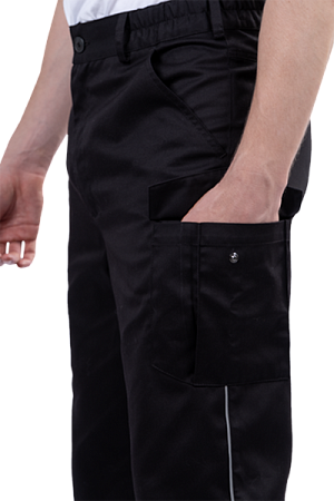 Костюм ФОРПОСТ летний, черный (куртка, брюки)