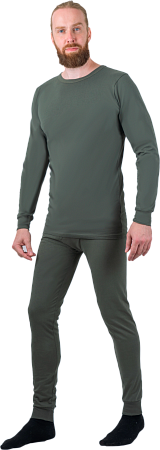 Белье мужское фуфайка кальсоны цвет хаки, (Бел 300)