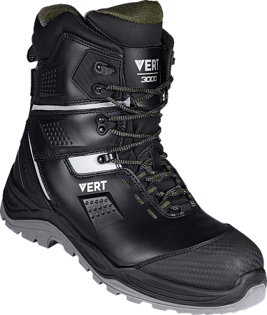 Ботинки VERT высокий берец с КП и КС кожаные ПУ/ТПУ