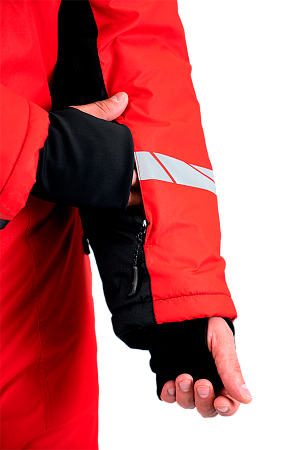 Комбинезон ПИЛОТ зимний, красный-черный