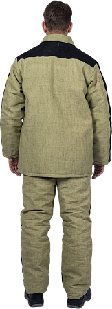 Костюм сварщика комбинированный спилок/брезент утепленный, 2.6