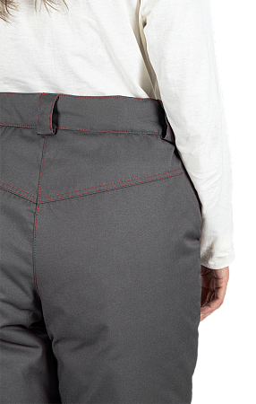 Костюм КМ-10 ЛЮКС зимний 3-4 класс, серый-красный-черный, женский