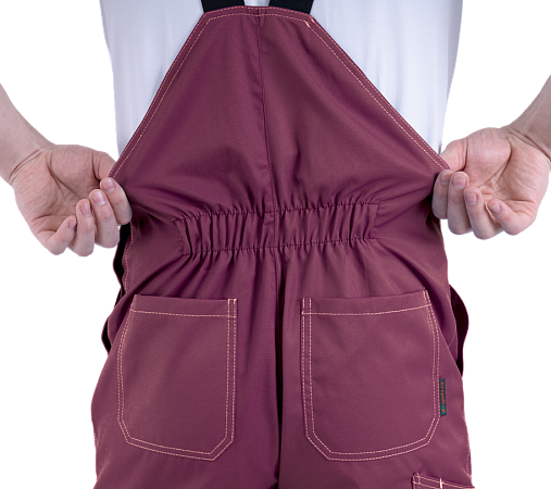 Костюм КМ-10 ЛЮКС летний, бордовый-желтый-черный (Куртка+полукомбинезон)