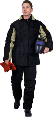 Костюм сварщика комбинированный спилок/брезент утепленный, 2.6