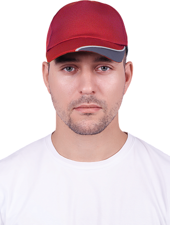 Бейсболка IFORM, красный-серый