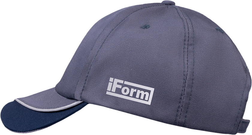 Бейсболка IFORM, серый-т.серый