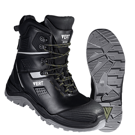 Ботинки VERT высокий берец с КП и КС нат.мех, кожаные ПУ/ТПУ