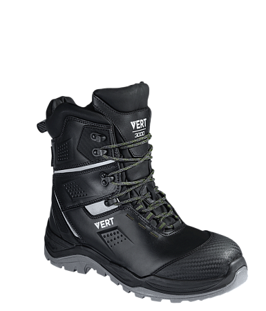 Ботинки VERT высокий берец с КП и КС шерст. мех кожаные ПУ/ТПУ