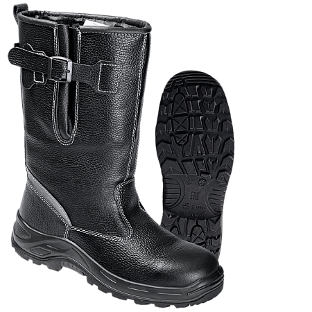 Сапоги TURBO с КП нат. мех хромовые ПУ/нитрил