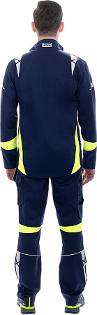 Куртка ACTIVE FLEX / АКТИВ ФЛЕКС, летняя, т.синий-флуоресцентный желтый