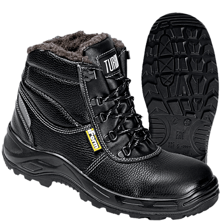 Ботинки TURBO с КП шерст. мех хромовые ПУ/нитрил