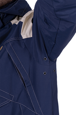 Куртка-штормовка РЕСПЕКТ, синий-бежевый