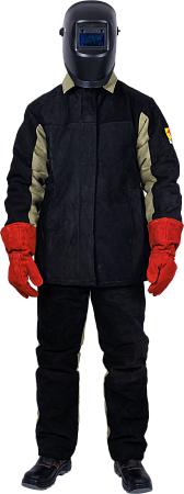 Костюм сварщика комбинированный спилок/брезент утепленный, 2.6