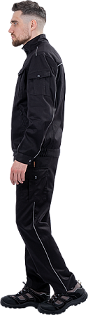 Костюм ФОРПОСТ летний, черный (куртка, брюки)