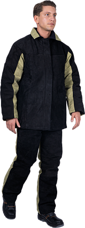 Костюм сварщика комбинированный спилок/брезент утепленный, 2.6