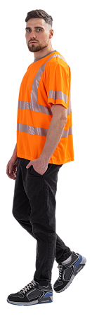 Футболка короткий рукав (СФ-3), Со - 2-й класс защиты, флуоресцентный оранжевый