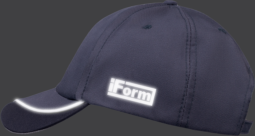 Бейсболка IFORM, т.серый-черный