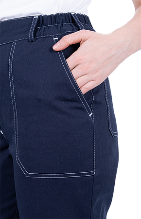 Костюм РАЦИОНАЛИЗАТОР летний, синий-василек, 100% х/б, женский (куртка, брюки)