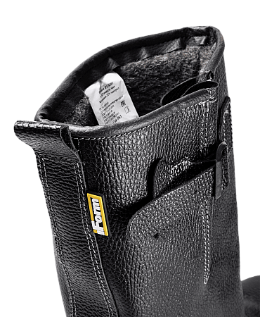 Сапоги TURBO с КП шерст. мех хромовые ПУ/нитрил