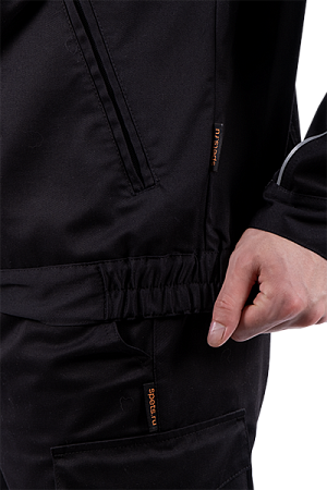 Костюм ФОРПОСТ летний, черный (куртка, брюки)