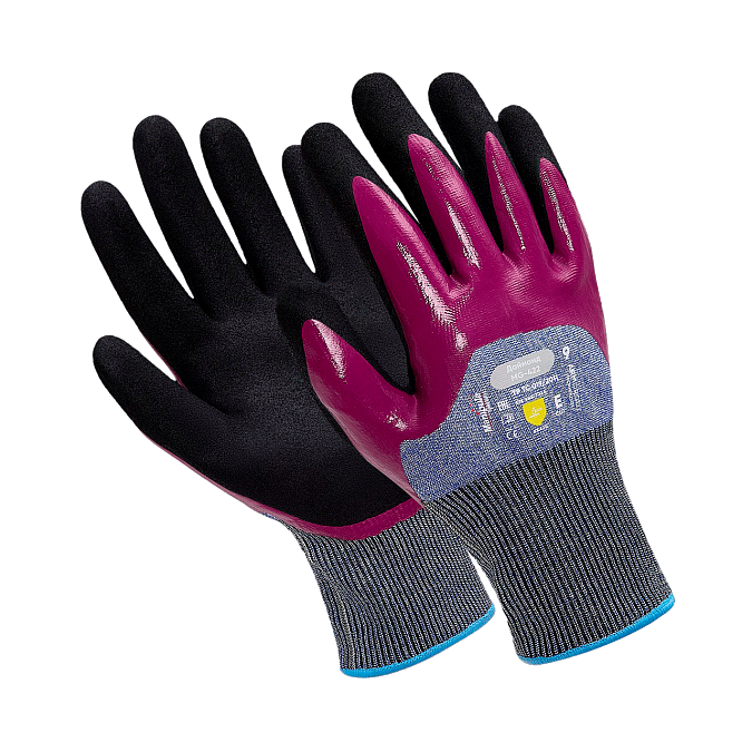Перчатки ДАЙМОНД (MG-422), Armorcut Technology, нитрил 3/4, оверлок